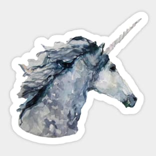 Unicorn watercolor drawing Sticker